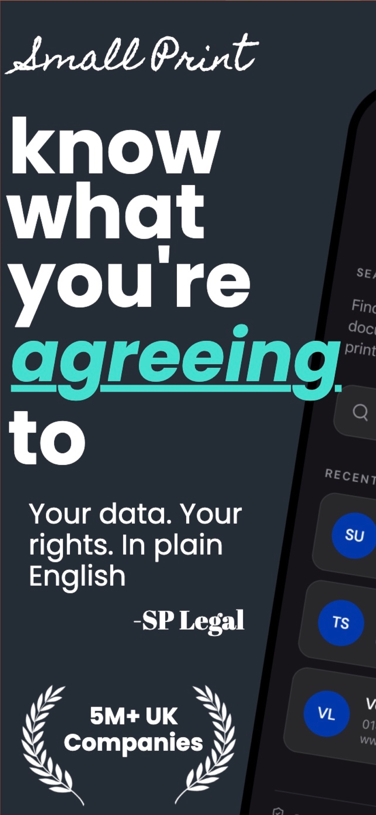 Small Print app hero